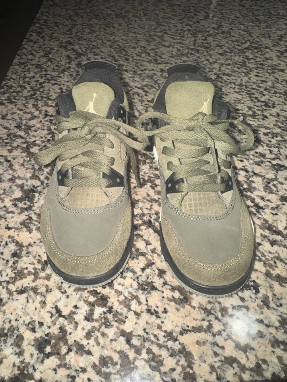 Jordan Retro Olive Green Low-Top Sneakers